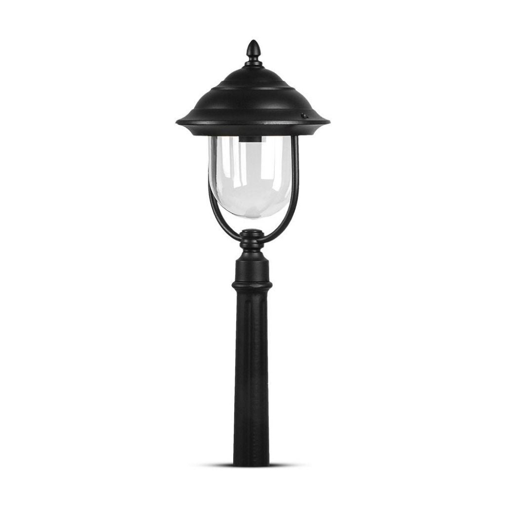 V-TAC Lampada LED da Terra a Lanterna E27, H 110cm, Nero, IP44, Max 60W
