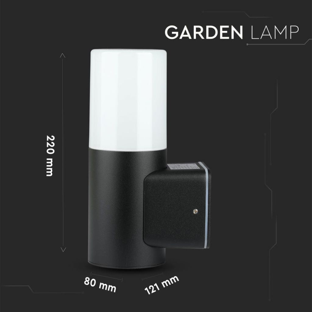 V-TAC Lampada LED da Giardino GU10, H 22cm, Nero Opaco, IP54
