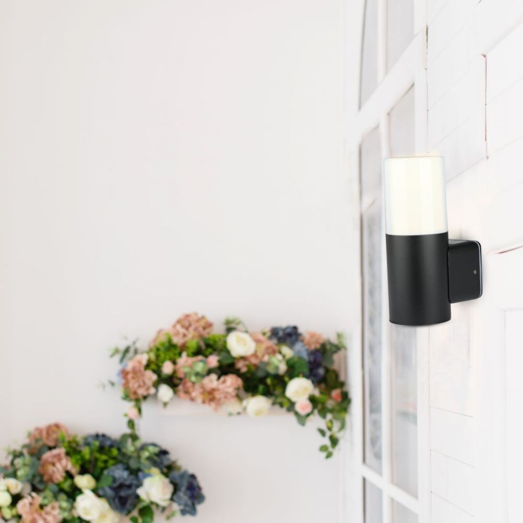 V-TAC Lampada LED da Giardino GU10, H 22cm, Nero Opaco, IP54