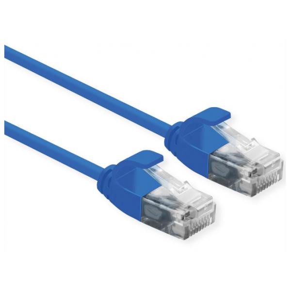 ROLINE CAVO DI RETE UTP DATA CENTER PATCH CORD CAT.6A (CLASSE EA) LSOH SLIM 1.5 M BLU [21.15.3944]