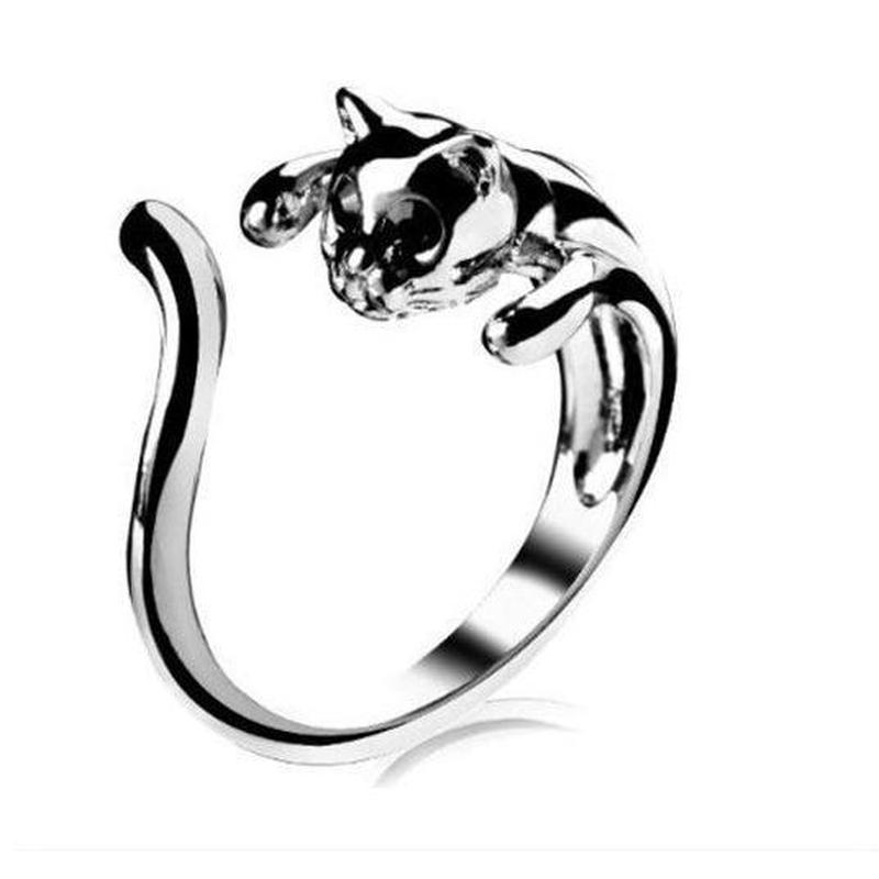 Set di anelli "Classy Cat" in stile premium