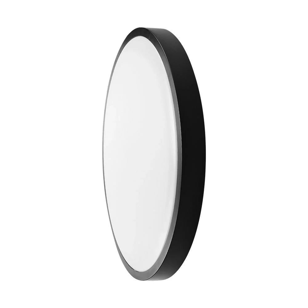 Plafoniera LED V‑TAC 18 W Ø295mm nera – Chip Samsung & sensore, 4000 K