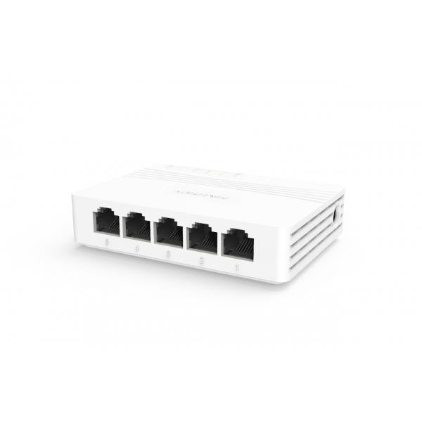 Hikvision Digital Technology DS-3E0508D-E switch di rete Gigabit Ethernet (10/100/1000) Bianco [DS-3E0508D-E]