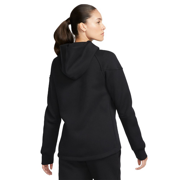 Nike felpa con cappuccio e cerniera intera da donna Sportswear Tech Fleece Windrunner HV6747-010 nero