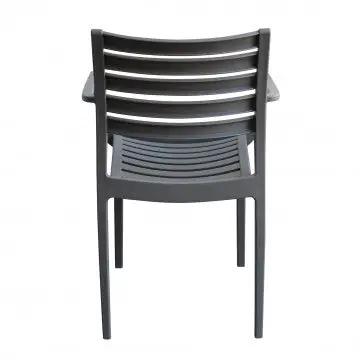 Poltrona in polipropilene impilabile Eveline - Dimensioni: 58.5x55.2x84cm