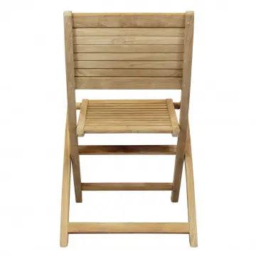 Sedia pieghevole Mirage in teak marrone Dimensioni: cm 42 x 51 x 85 h