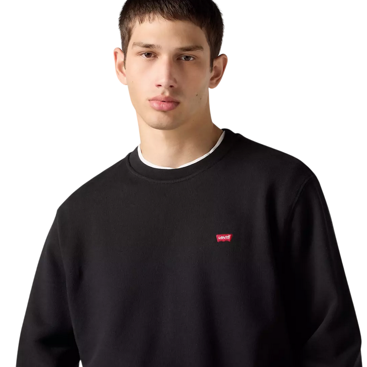 Levi's Housemark Original 359090003 Felpa Girocollo Uomo Nero