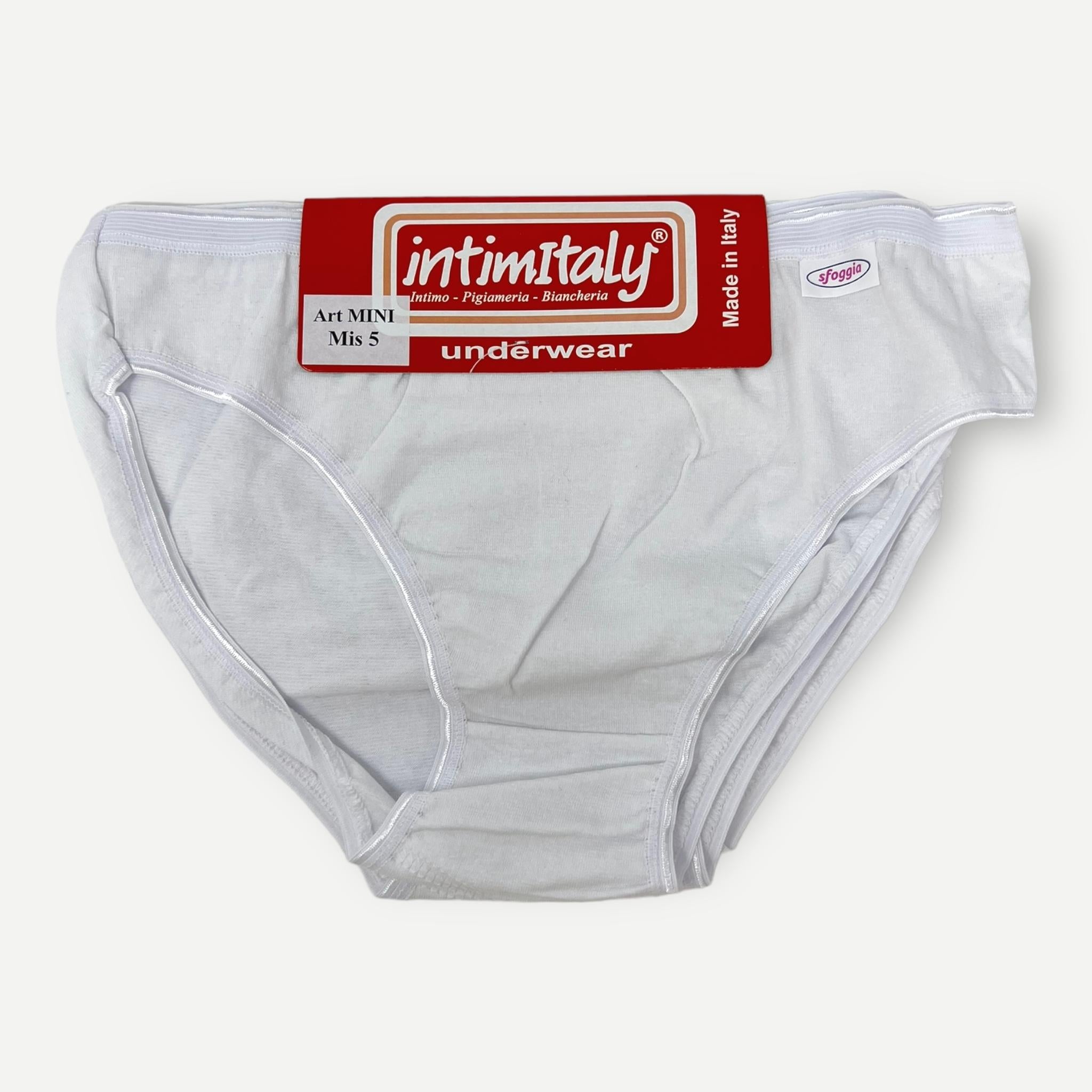 Intimitaly Confezione 3 Pezzi Slip Donna Cotone Elasticizzato Con Bordo Elastico Esterno  Art.rem Slip Donna