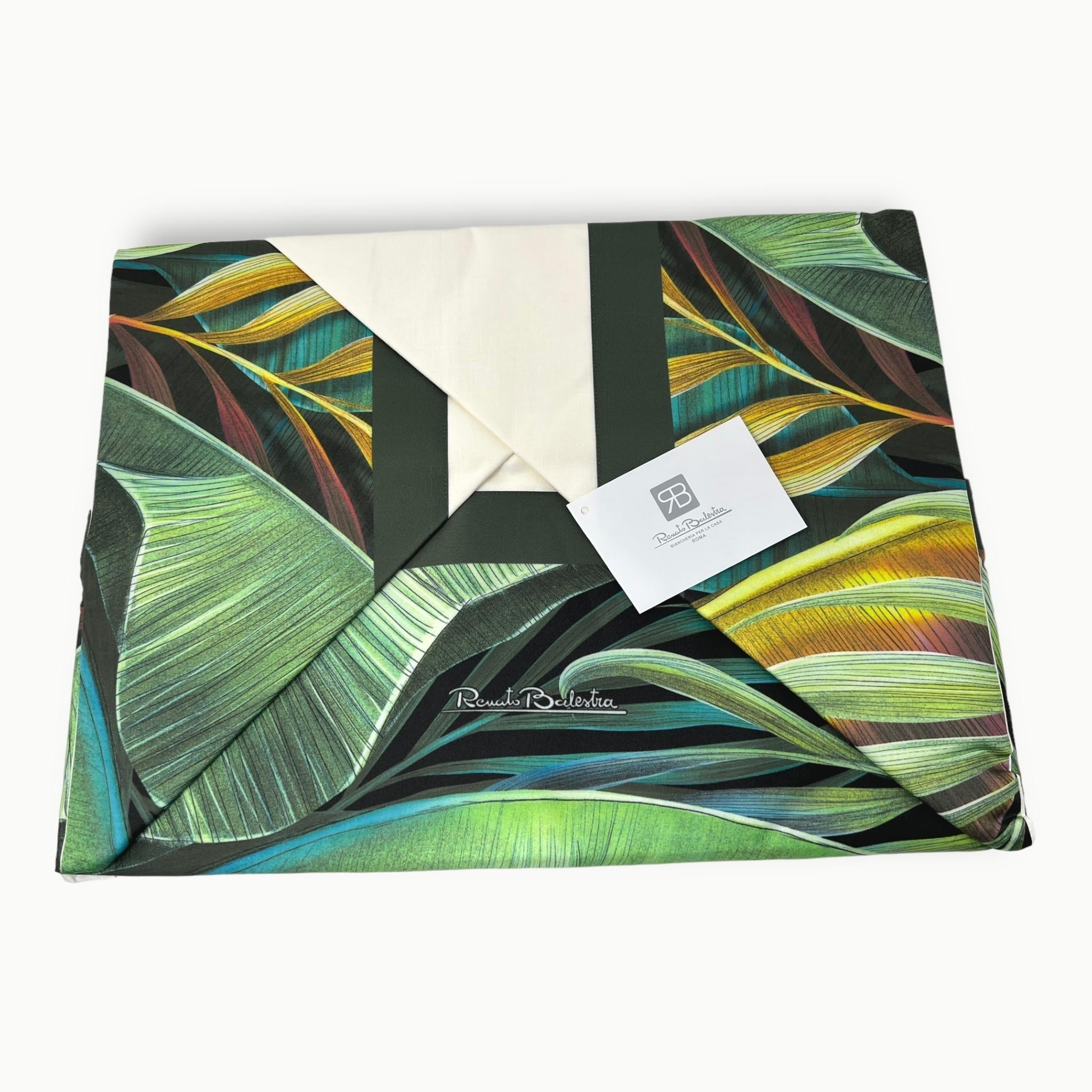 Renato Balestra Completo Lenzuola Matrimoniale In Puro Cotone Fantasia Vari Colori