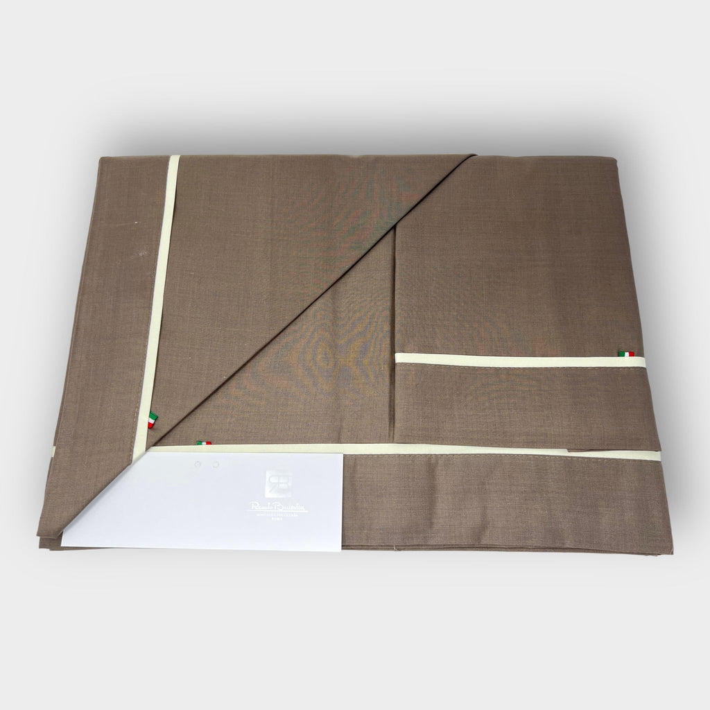 Renato Balestra Completo Letto 2 Posti In Puro Cotone Tinta Unita Art. Fabiana