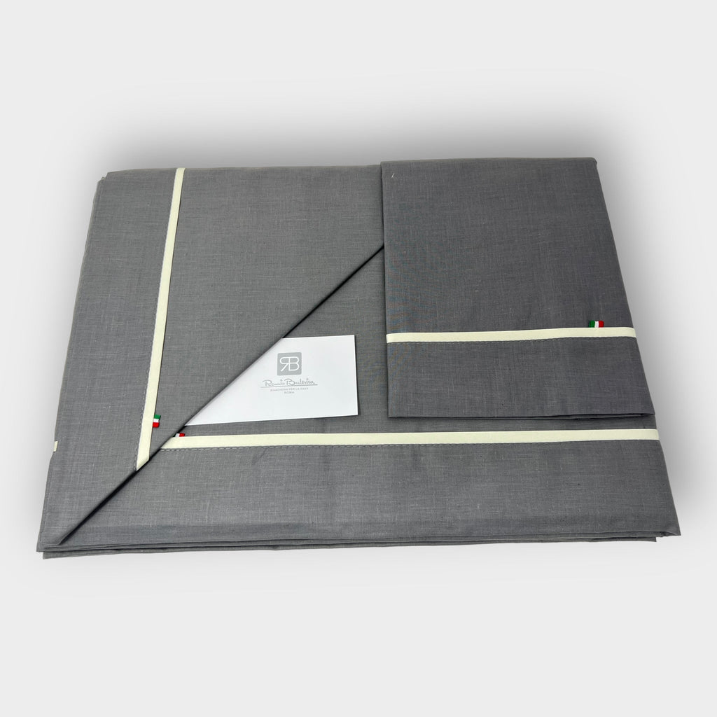 Renato Balestra Completo Letto 2 Posti In Puro Cotone Tinta Unita Art. Fabiana