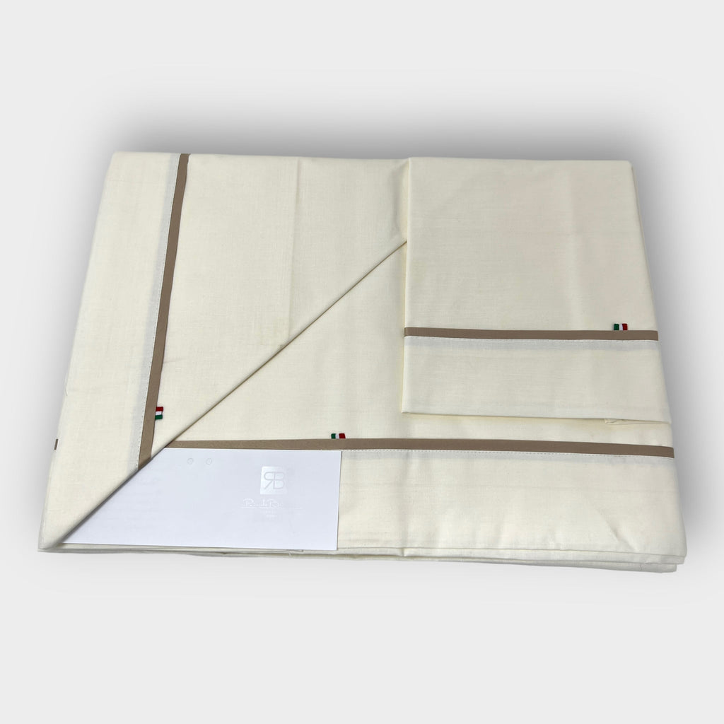 Renato Balestra Completo Letto 2 Posti In Puro Cotone Tinta Unita Art. Fabiana
