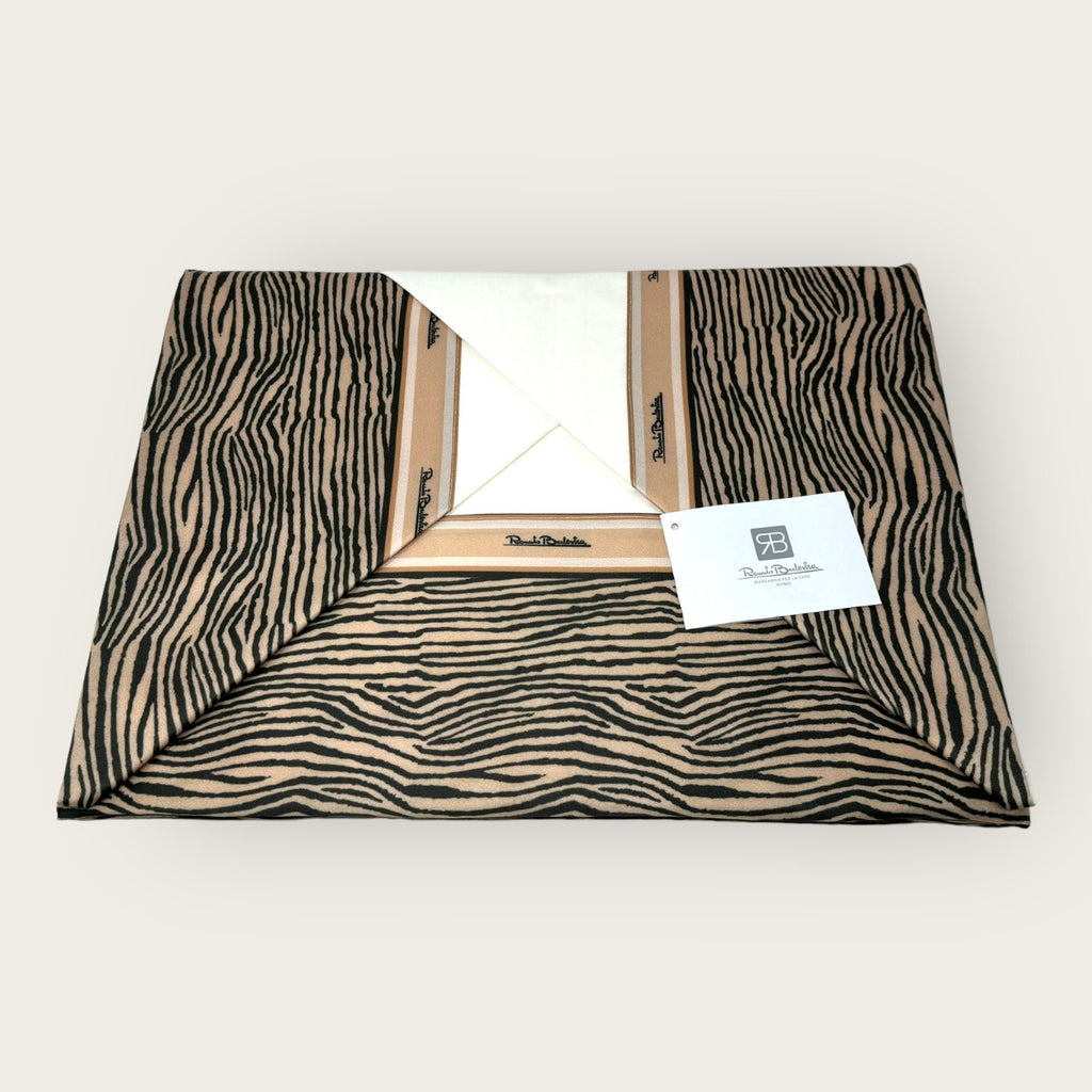 Renato Balestra Home - Completo Letto 2 Posti In Puro Cotone Fantasia Art. Lett099 Sahara