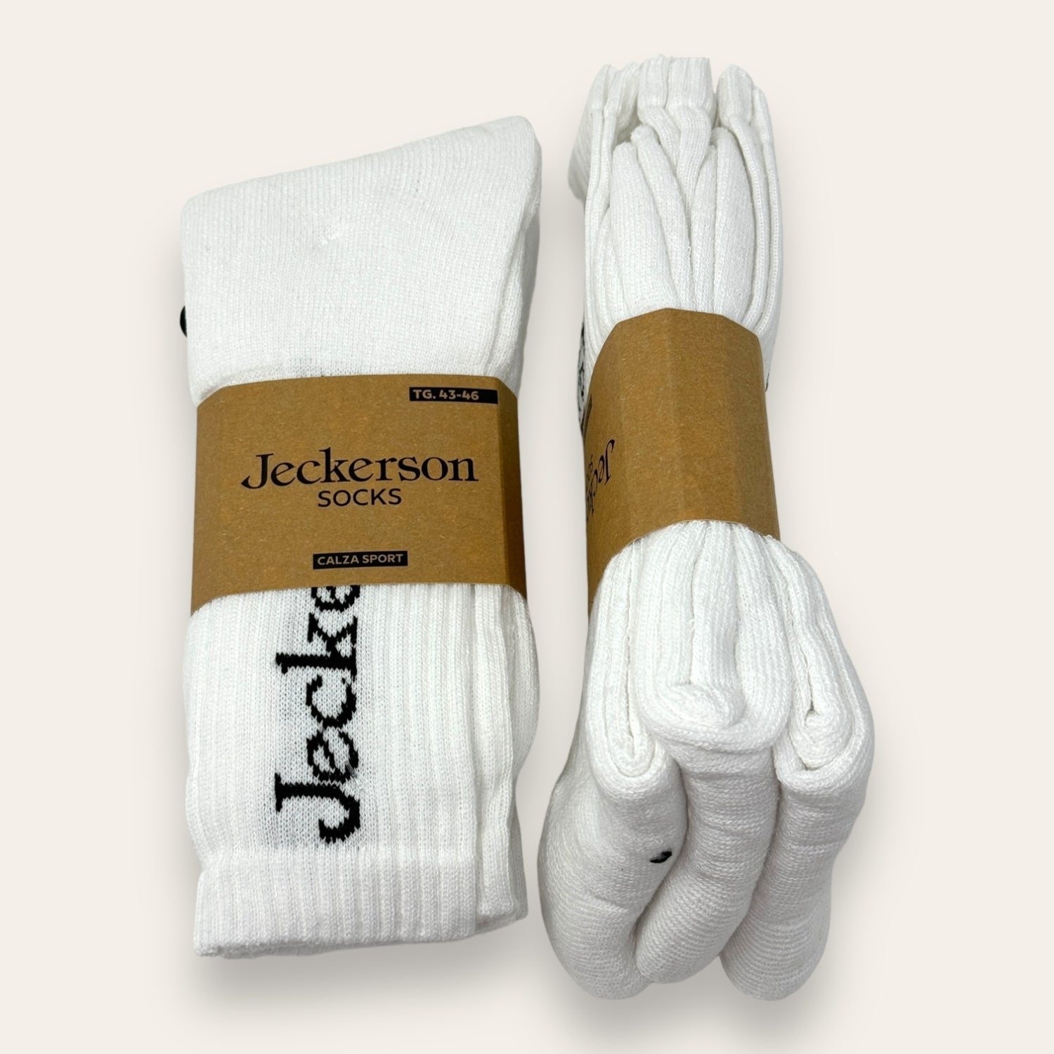 Jeckerson - Confezione 3 Paia Calzini Spugna Uomo Altezza Media Per Lo Sport Uomo Donna  Art. Jeckerson