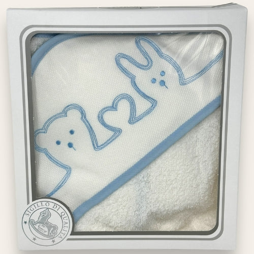 Nancy Baby - Accappatoio Triangolo Neonato-a In Spugna Di Puro Cotone  Art. 483