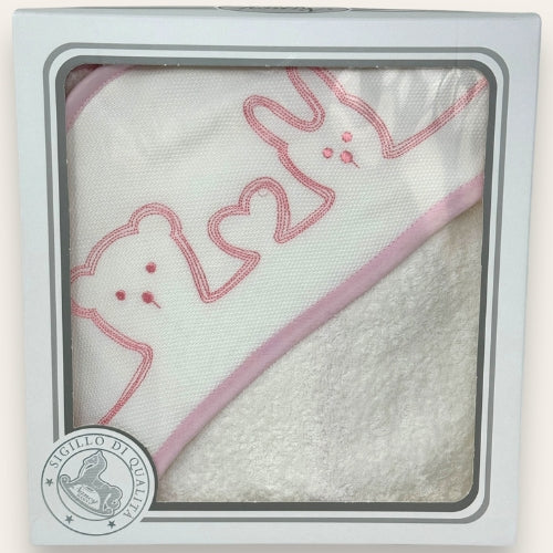 Nancy Baby - Accappatoio Triangolo Neonato-a In Spugna Di Puro Cotone  Art. 483