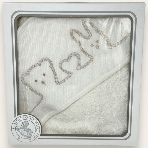 Nancy Baby - Accappatoio Triangolo Neonato-a In Spugna Di Puro Cotone  Art. 483
