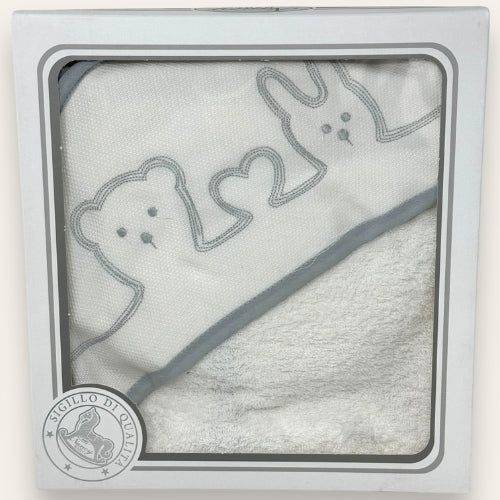 Nancy Baby - Accappatoio Triangolo Neonato-a In Spugna Di Puro Cotone  Art. 483