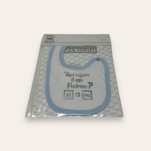 Nancy Baby Idea Regalo Bavetta In Puro Cotone Con Clips Stampata  Ir268
