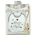 Nancy Baby - Bavetta In Puro Cotone Con Ricamo Amore Di Papà Art. 388-2