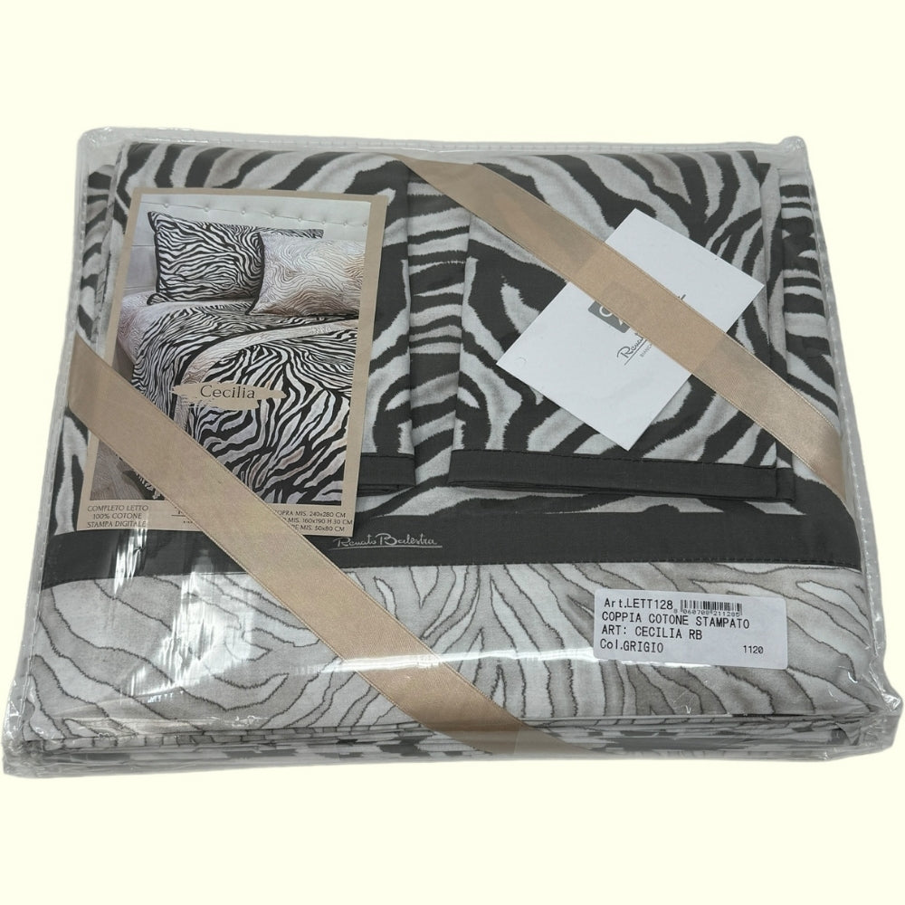 Renato Balestra - Completo Letto Matrimoniale In Stampa Digitale 100% Cotone  Art. Lett128 Cecilia
