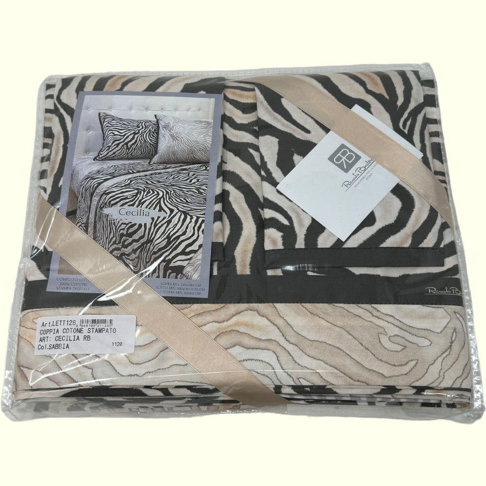 Renato Balestra - Completo Letto Matrimoniale In Stampa Digitale 100% Cotone  Art. Lett128 Cecilia