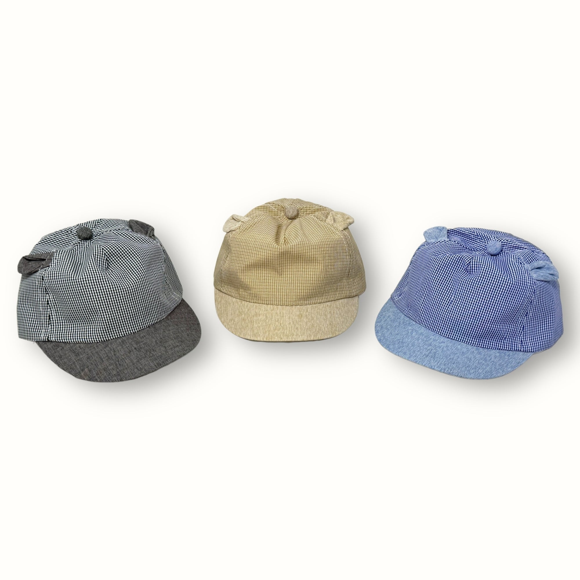 Teneri Bebè - Cappello Baby Maschietto Fantasia Con Visiera In Puro Cotone  Art. 1613-r