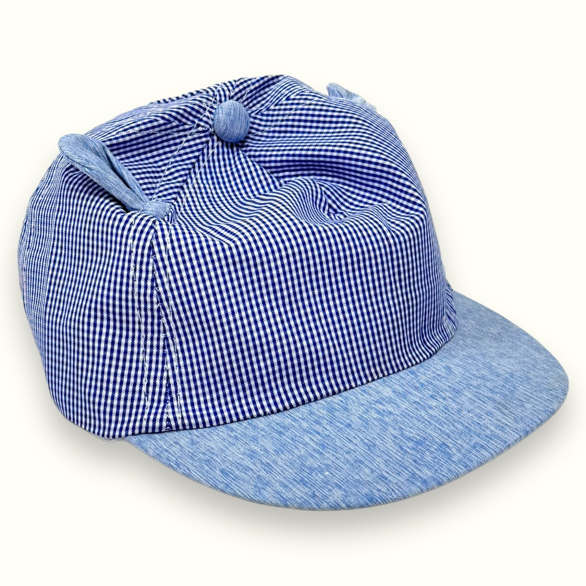 Teneri Bebè - Cappello Baby Maschietto Fantasia Con Visiera In Puro Cotone  Art. 1613-r