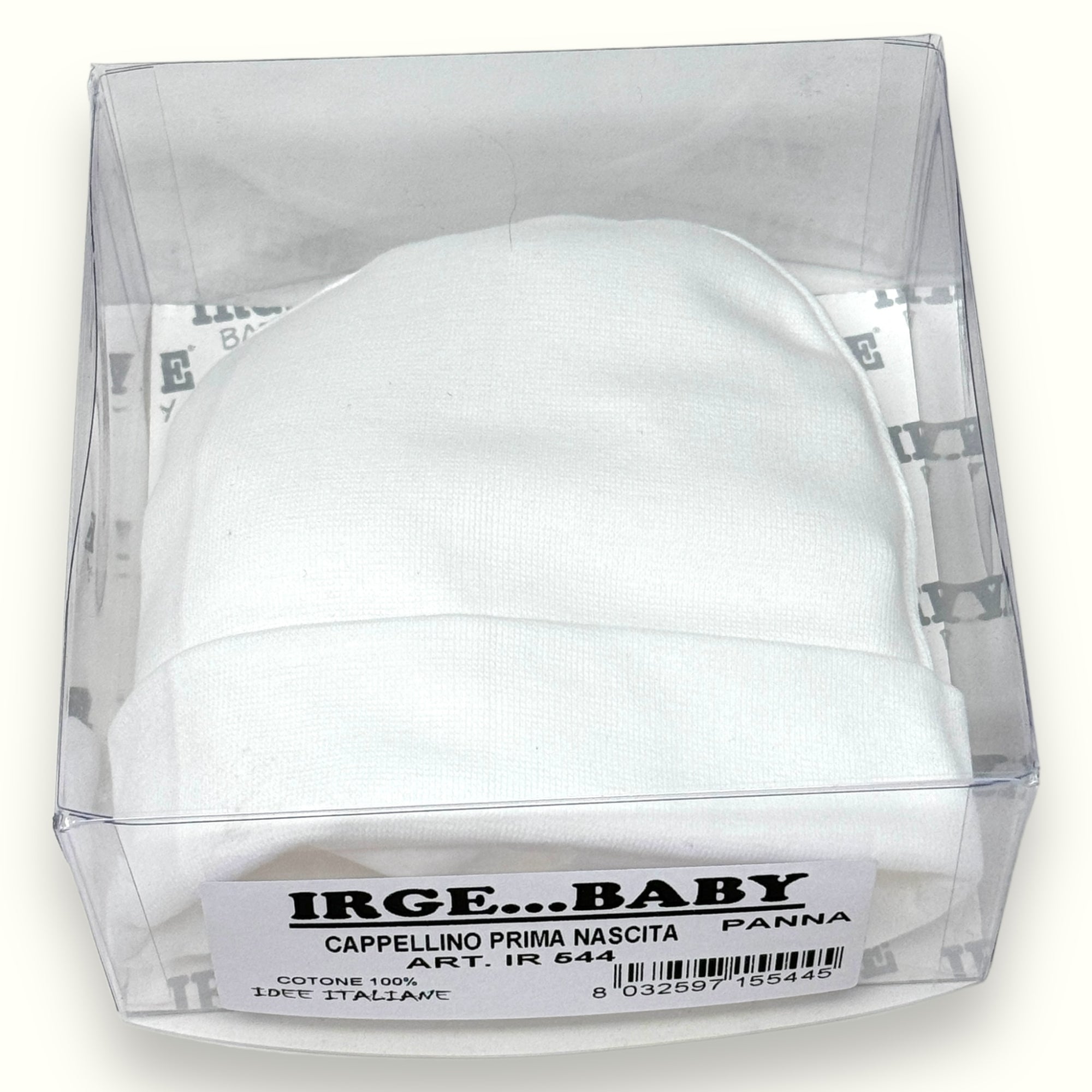 Irge Baby - Cappello Baby Prima Nascita In Puro Cotone  Art. Ir544
