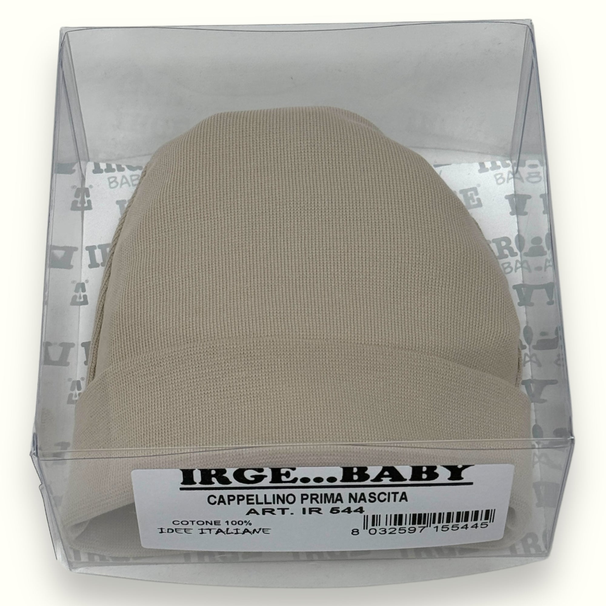 Irge Baby - Cappello Baby Prima Nascita In Puro Cotone  Art. Ir544