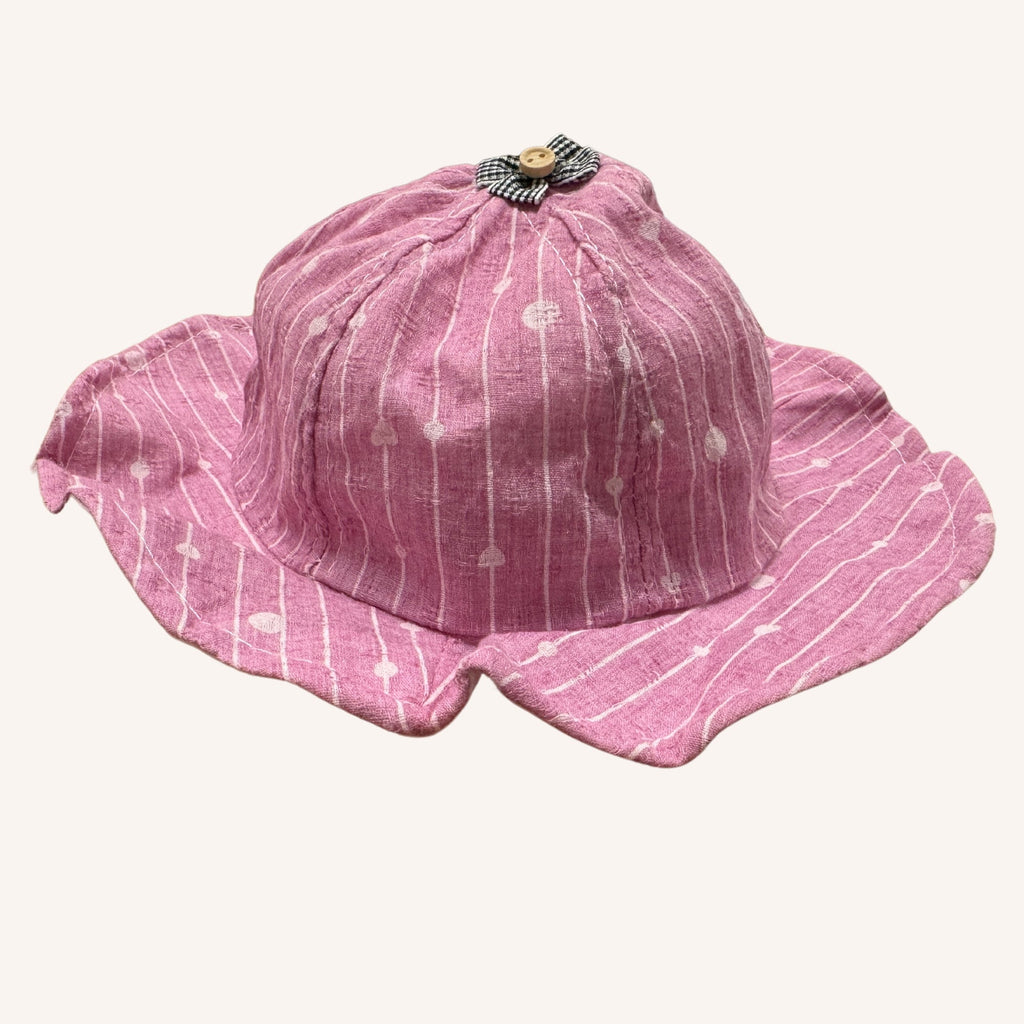 Teneri Bebè - Cappello Baby Femminuccia Fantasia In Puro Cotone  Art. 1613-p