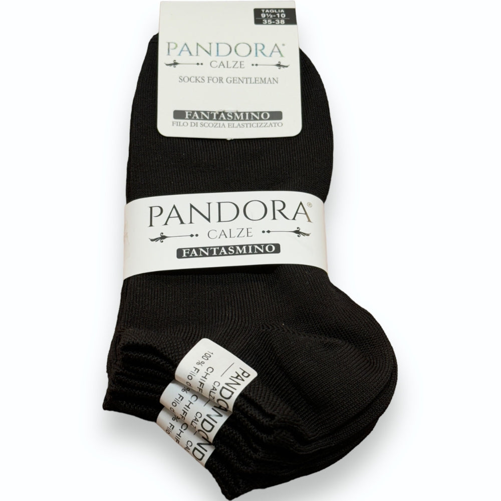 Pandora - Calzini Fantasmino Uomo E Donna In Filo Di Scozia Elasticizzato Art. P60