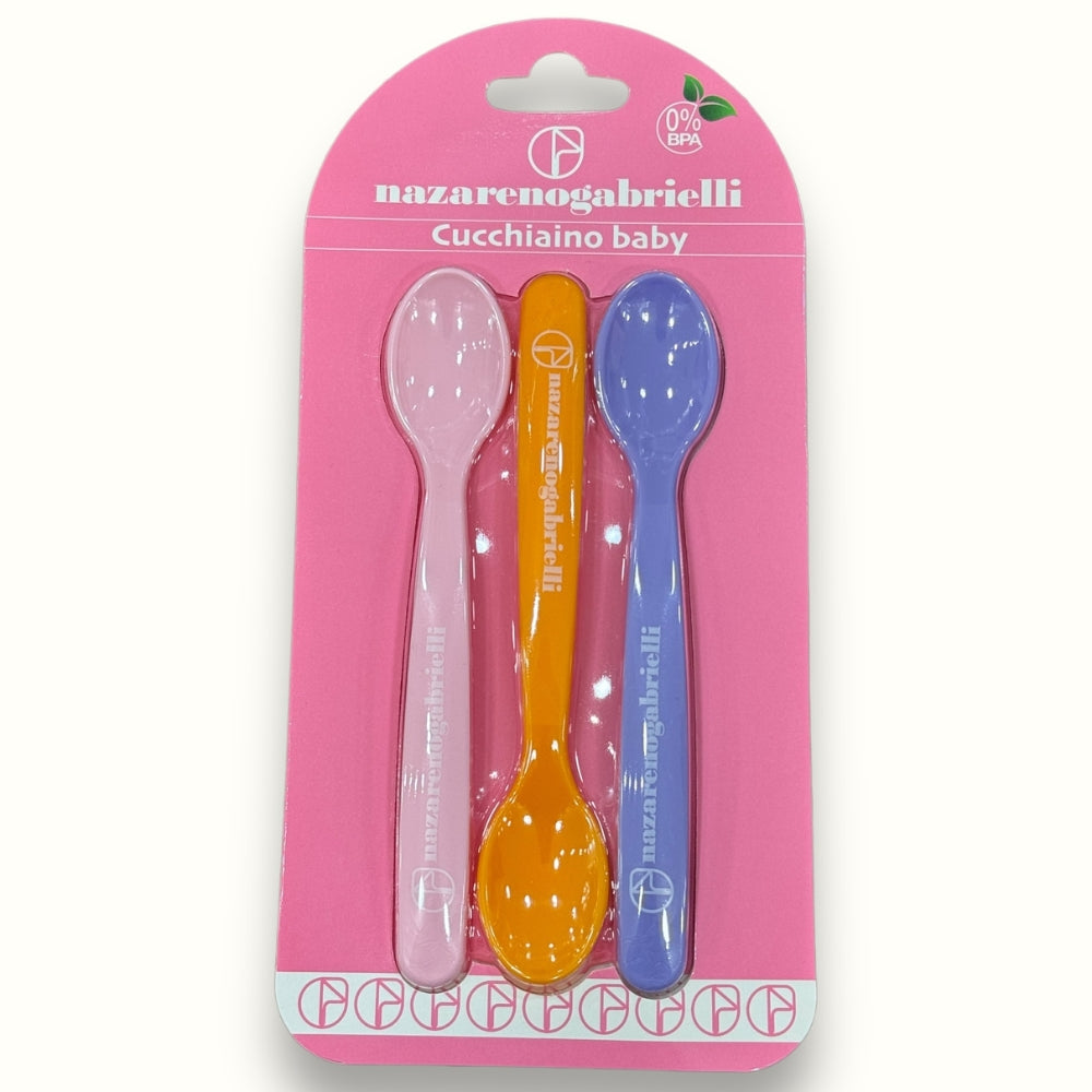 Nazareno Gabrielli - Set 3 Cucchiai Baby Colori Mascio E Femmina