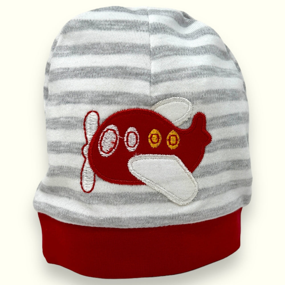 Nancy Baby - Cappellino Baby Prima Nascita In Puro Cotone Fantasia Ricamato  Art. 1660