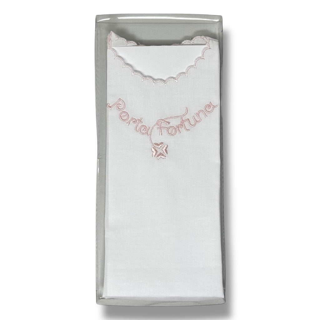 Nancy Baby - Camicina Senza Manica Ricamo Portafortuna In Puro Cotone  Art. 124