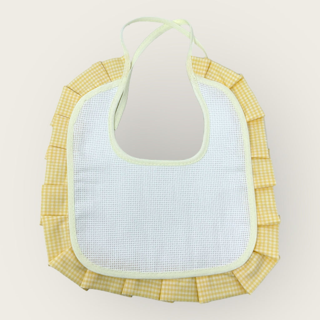 Nancy Baby -bavetta Misura Media In Puro Cotone Tela Aida Idea Ricamo  Art. 02030