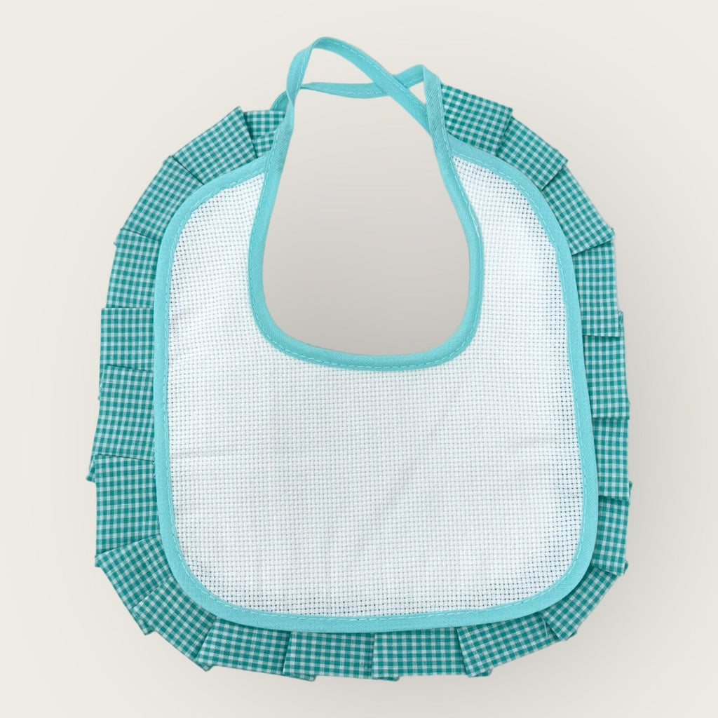 Nancy Baby -bavetta Misura Media In Puro Cotone Tela Aida Idea Ricamo  Art. 02030
