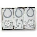 Irge - Set Regalo 3pezzi Bavette In Jacquard Ricamato Art. Ir1973-2