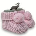 Nancy Baby - Scarpette Neonato E Neonata In Misto Lana Con Applicazione  Art. 1788