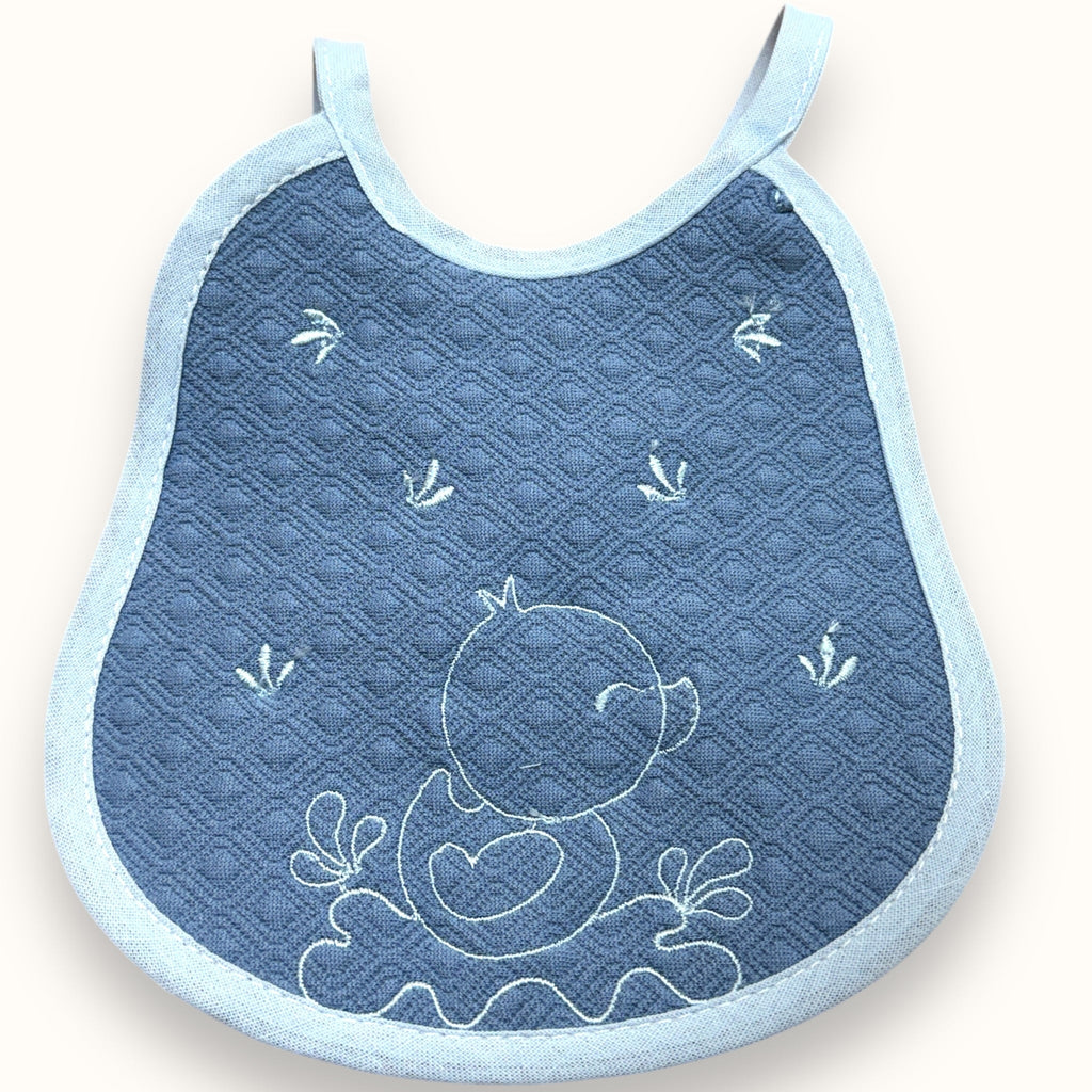 Irge Baby - Bavetta Prima Nascita Ricamata In Puro Cotone 100%  "vari Colori"  Art. Ir349-2