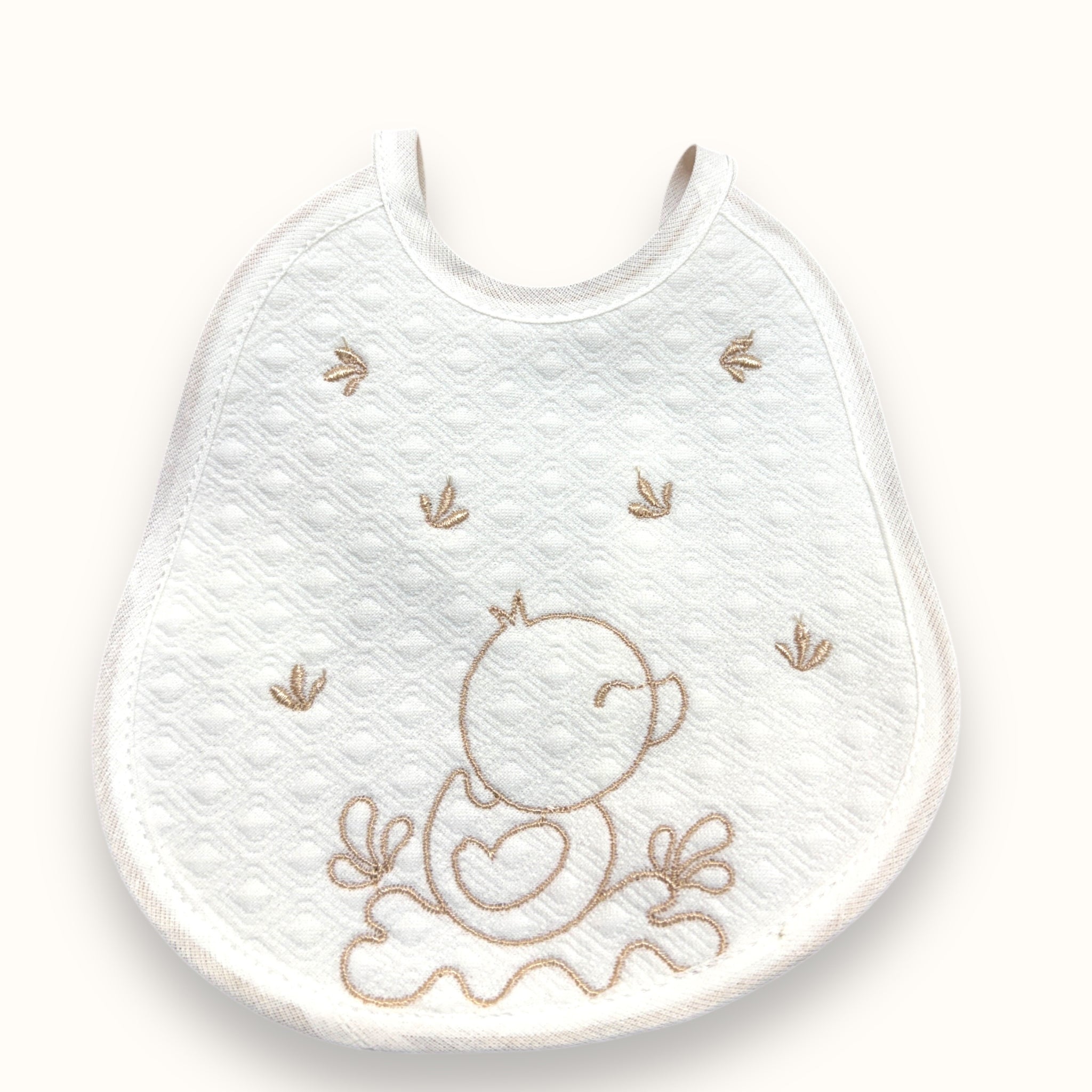 Irge Baby - Bavetta Prima Nascita Ricamata In Puro Cotone 100%  "vari Colori"  Art. Ir349-2