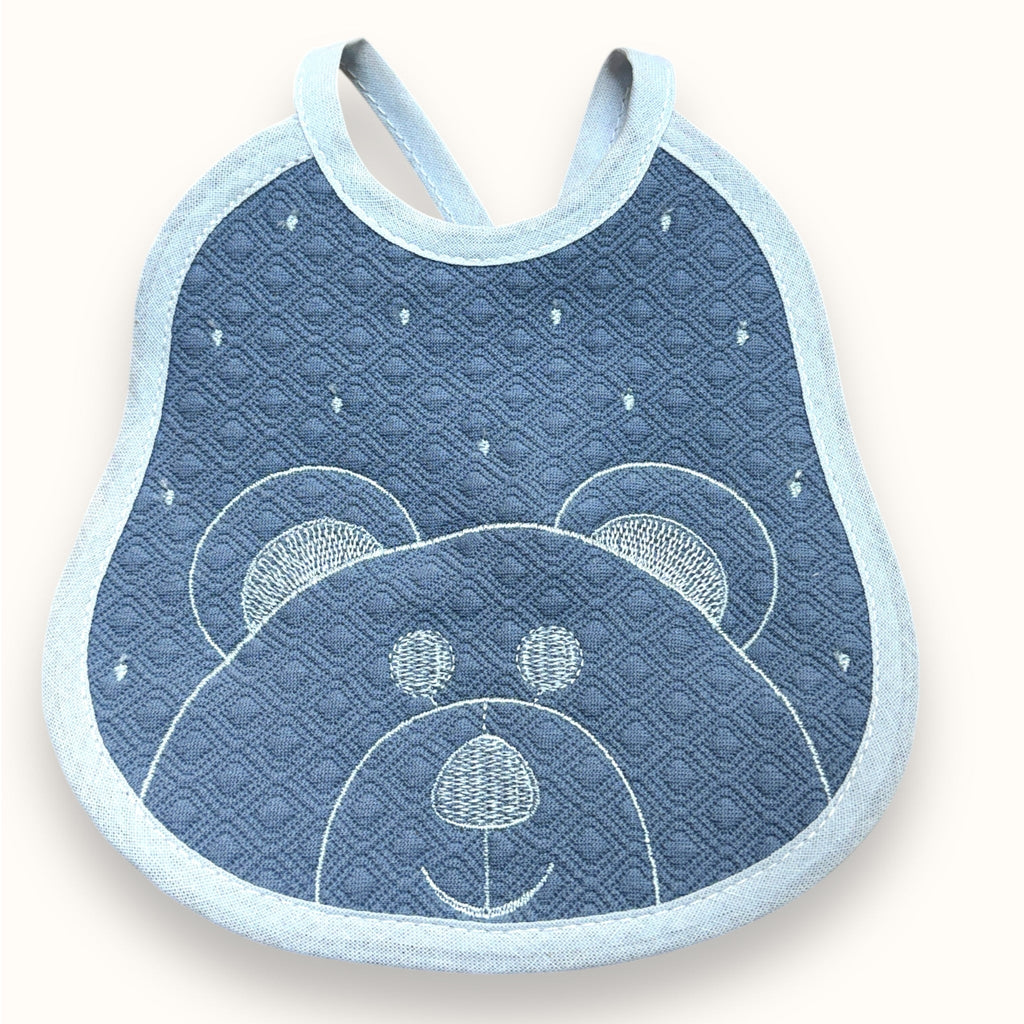 Irge Baby - Bavetta Prima Nascita Ricamata In Puro Cotone 100%  "vari Colori"  Art. Ir349-1