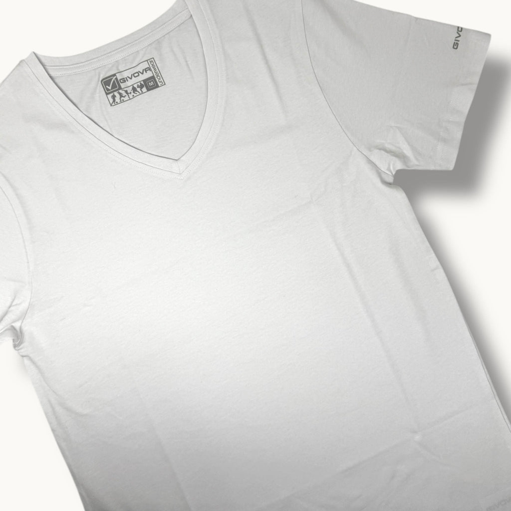 Givova - Maglia Uomo Collo Punta Mezza Manica Cotone Bielastico Art. Gt1000