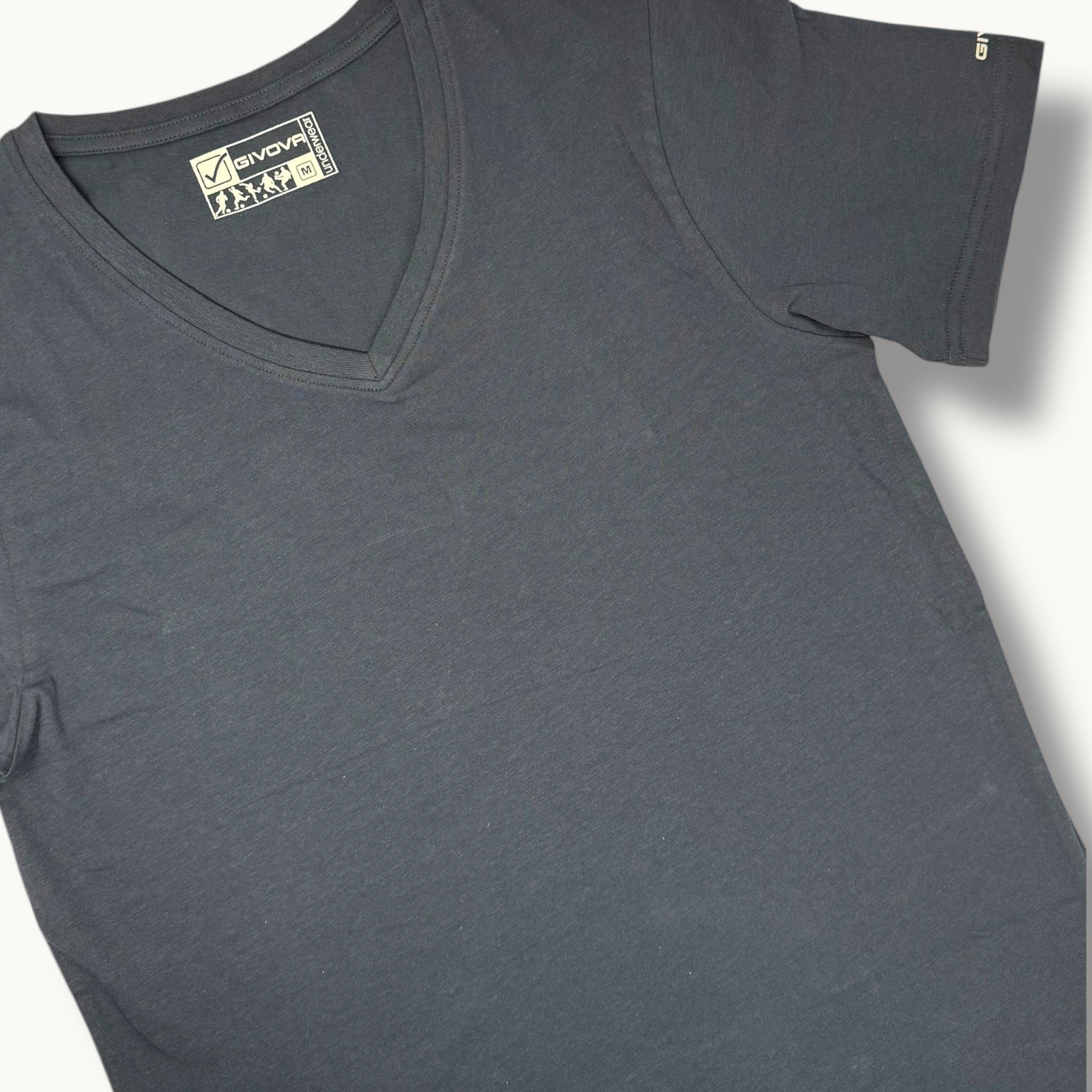Givova - Maglia Uomo Collo Punta Mezza Manica Cotone Bielastico Art. Gt1000