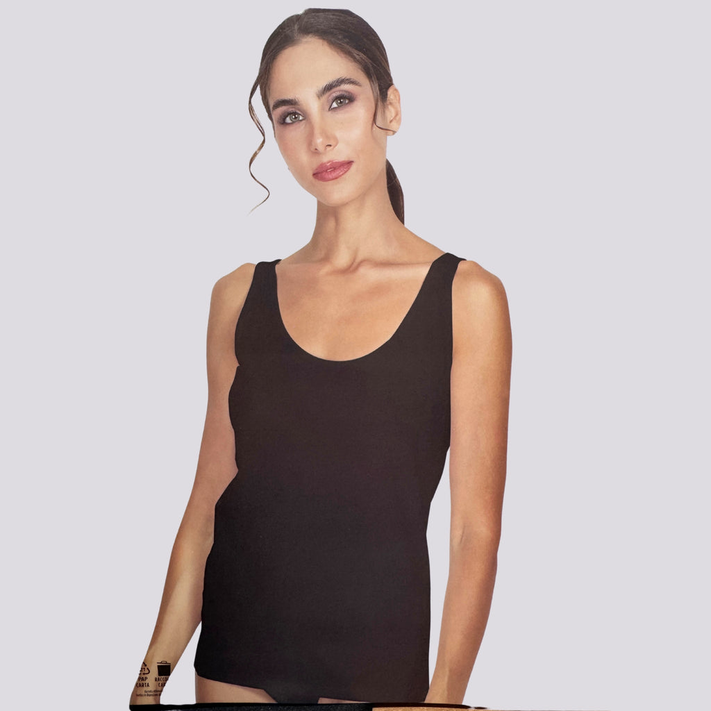 Givova - Maglia Canottiera Donna Spalla Larga Cotone Bielastico Art. Gtw501