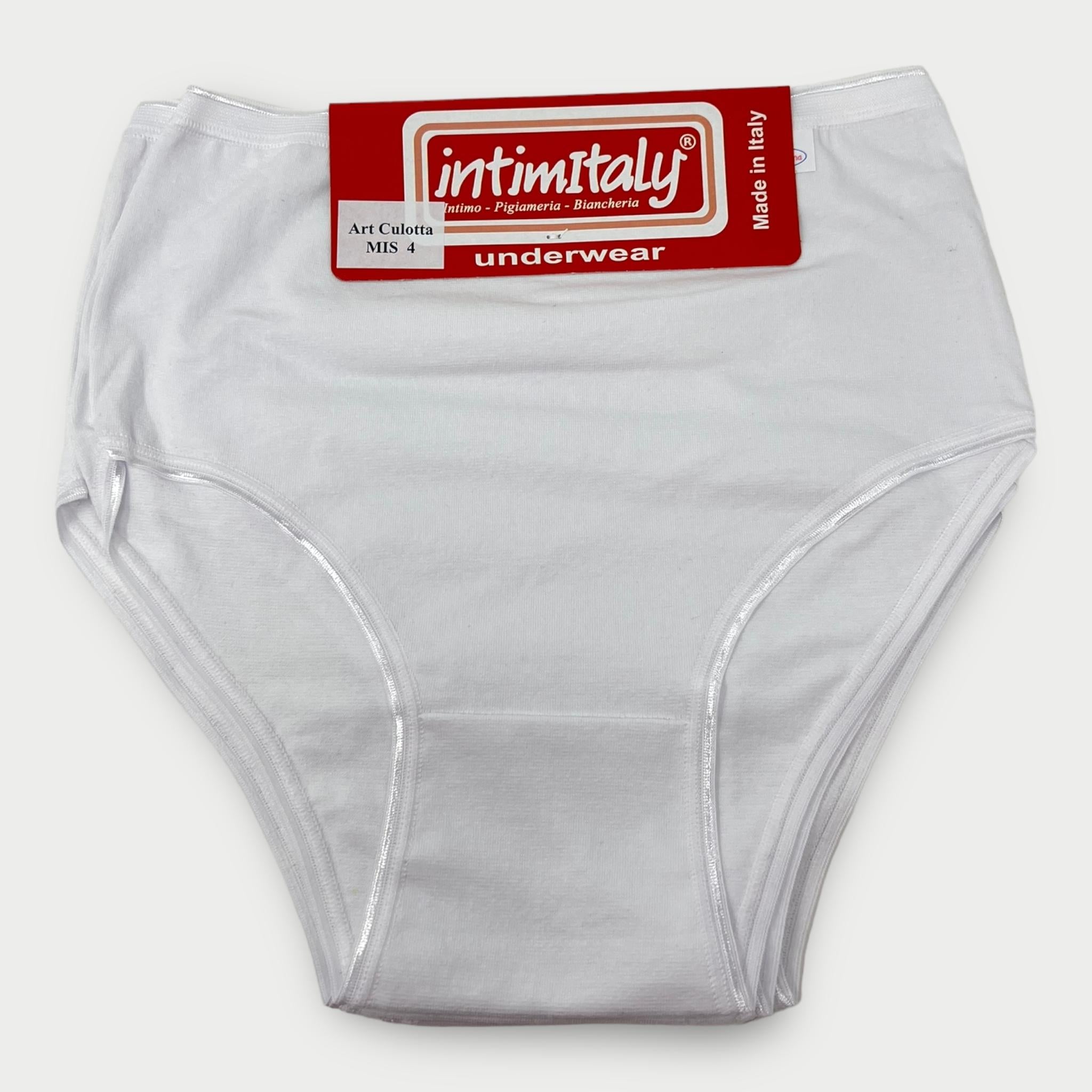 Intimitaly Confezione 3 Pezzi Culotta Donna Cotone Elasticizzato Con Bordo Elastico Esterno