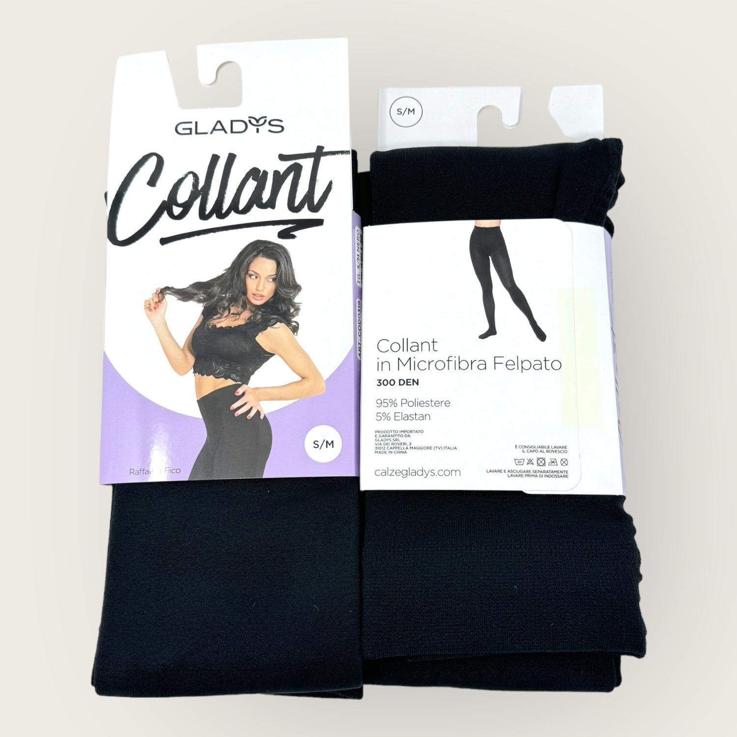 Gladys Collants Donna In Microfibra Felpato Comoda E Calda -300den-  Art. Cod319