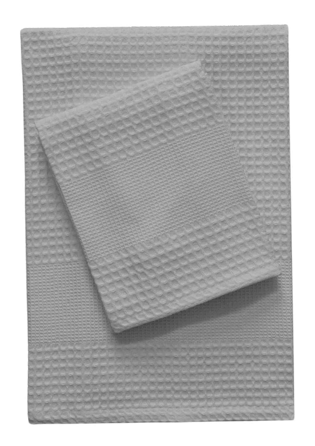Irge - Set Asciugmano 1+1 Nido D'ape 100% Cotone