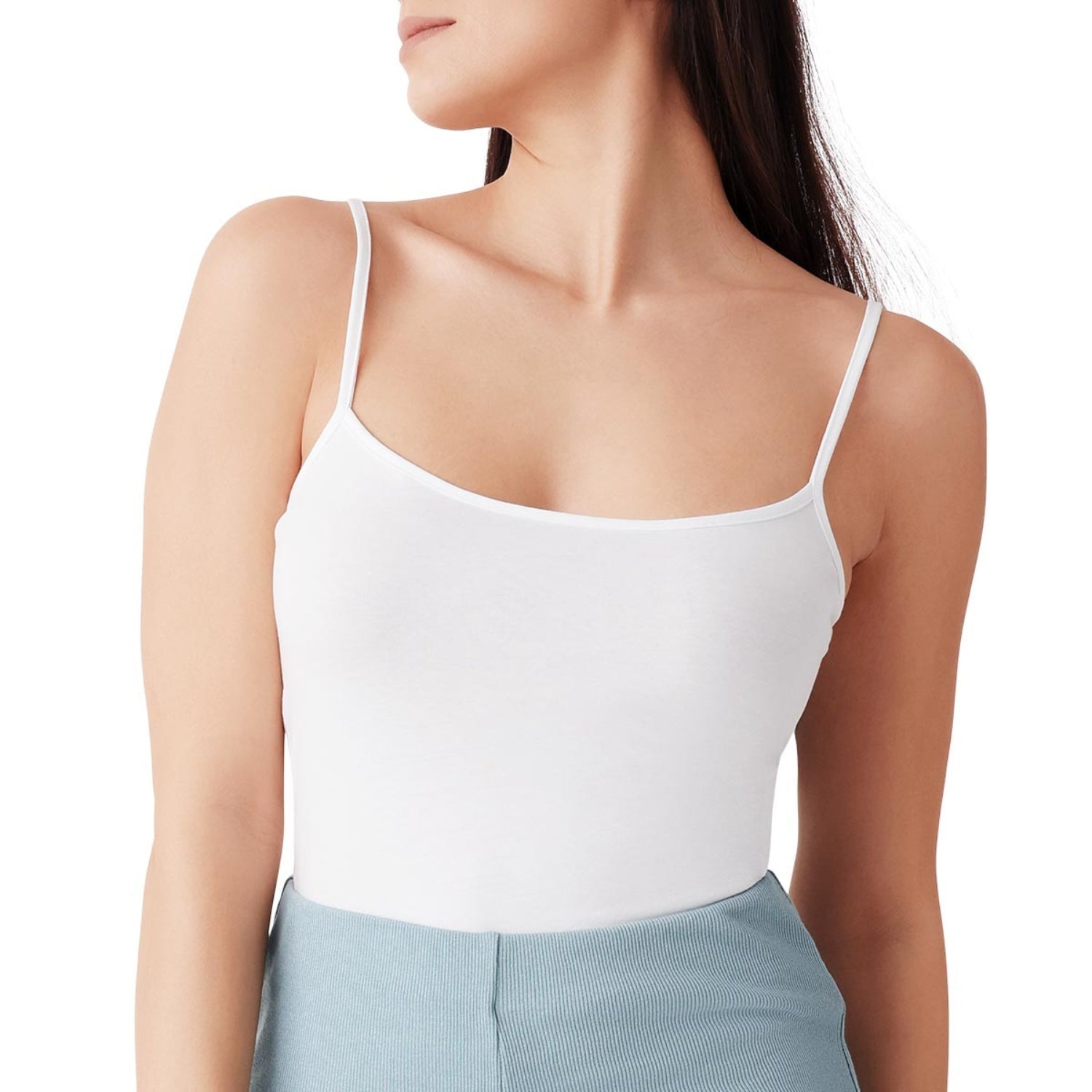 Cotonella Top Donna Spalla Stretta Puro Cotone Bielastico  Art. Gd006