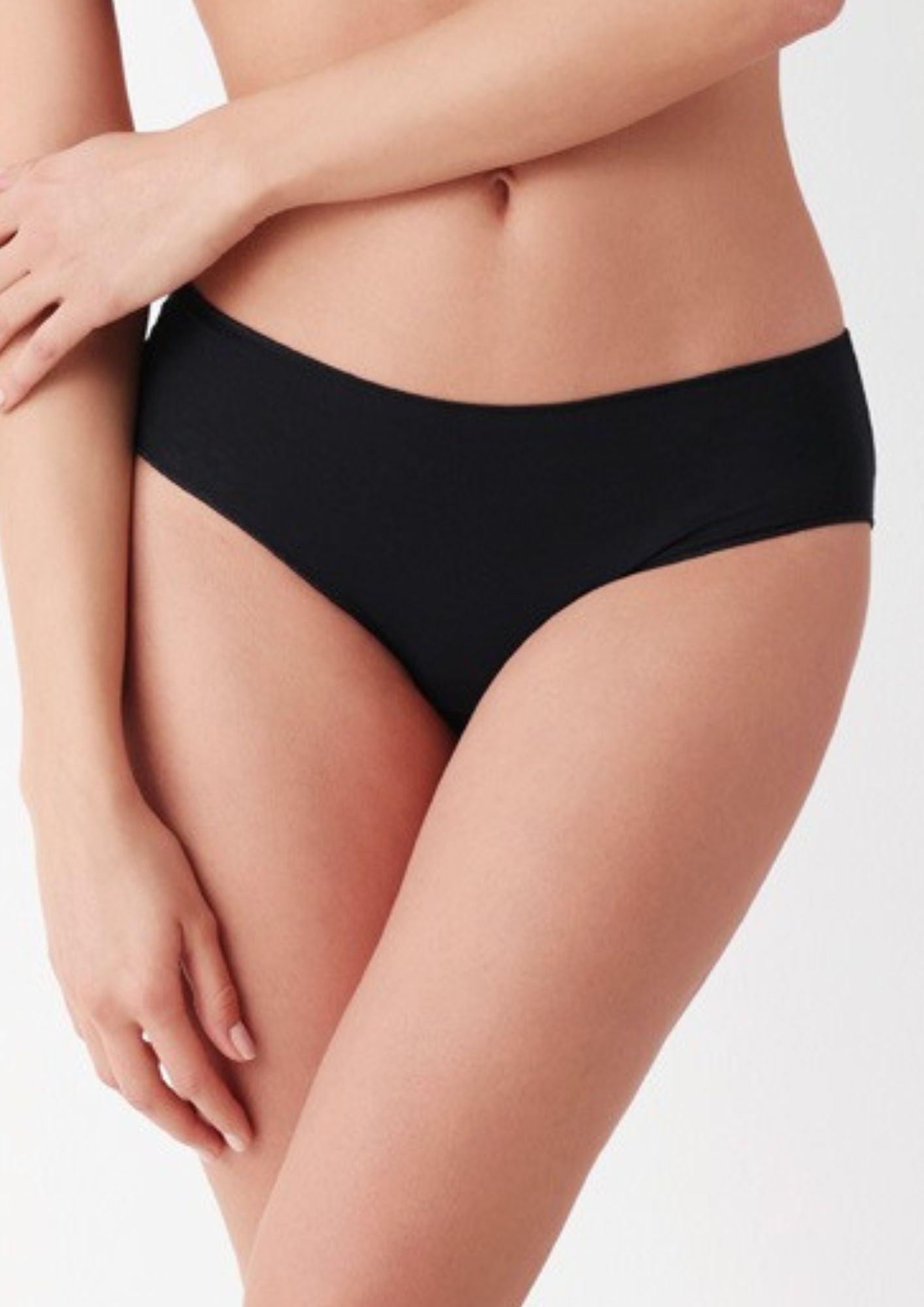Cotonella - Pacco Da 3 Slip Midi In Cotone Bianco E Nero Art. 3488